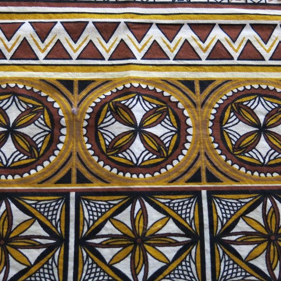 Ethnic Tribal African Asian Geometric Pattern Cotton Rayon Fabric Table Cloth - Picture 4 of 6